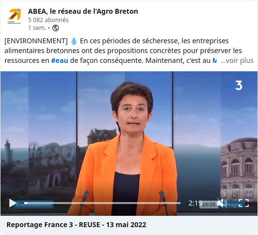 Reportage France 3 – REUSE – 13 mai 2022